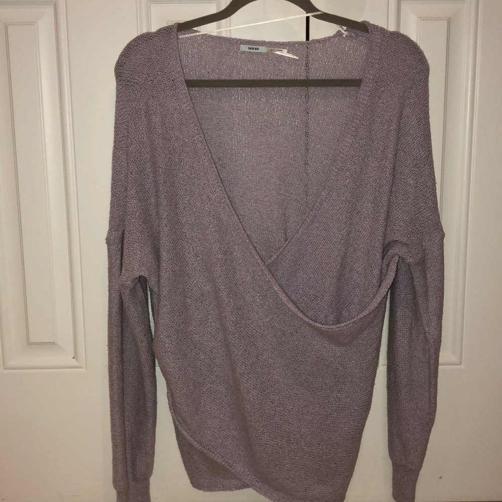 Kimchi Blue Lavender Surplice Sweater